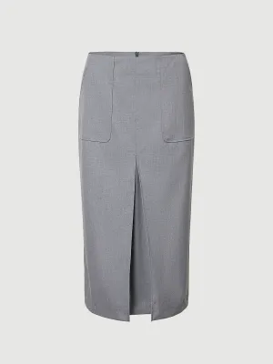 Midi A-Line Skirt