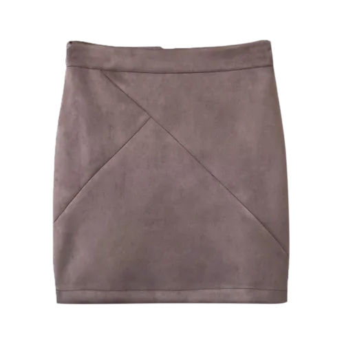 Mini Faux Suede Skirt - Smashing M