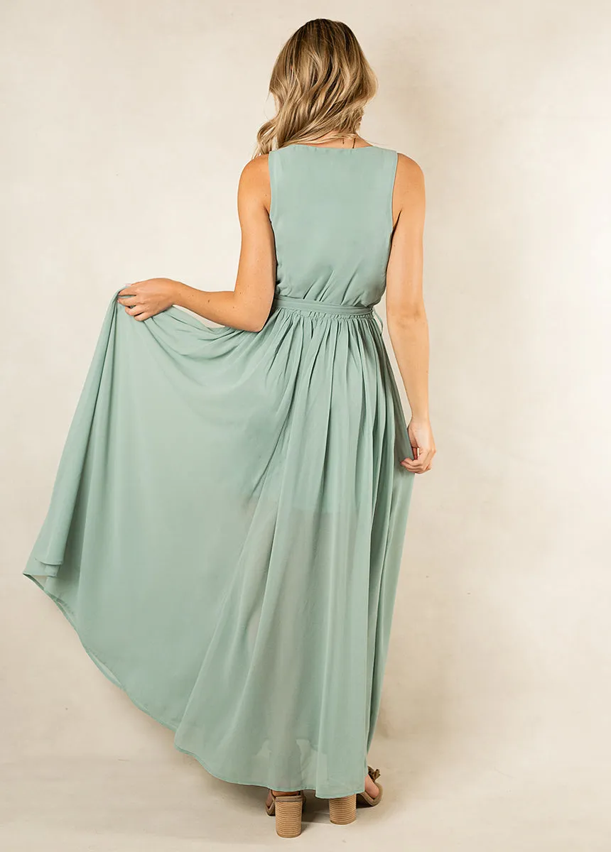 Miriam Bridesmaid Dress in Seaglass
