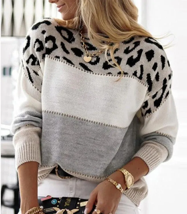 Mischa | Leopard Print Knit Sweater