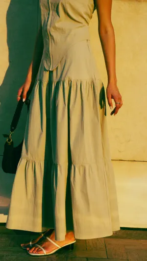 Modern Tiered Skirt - Haze
