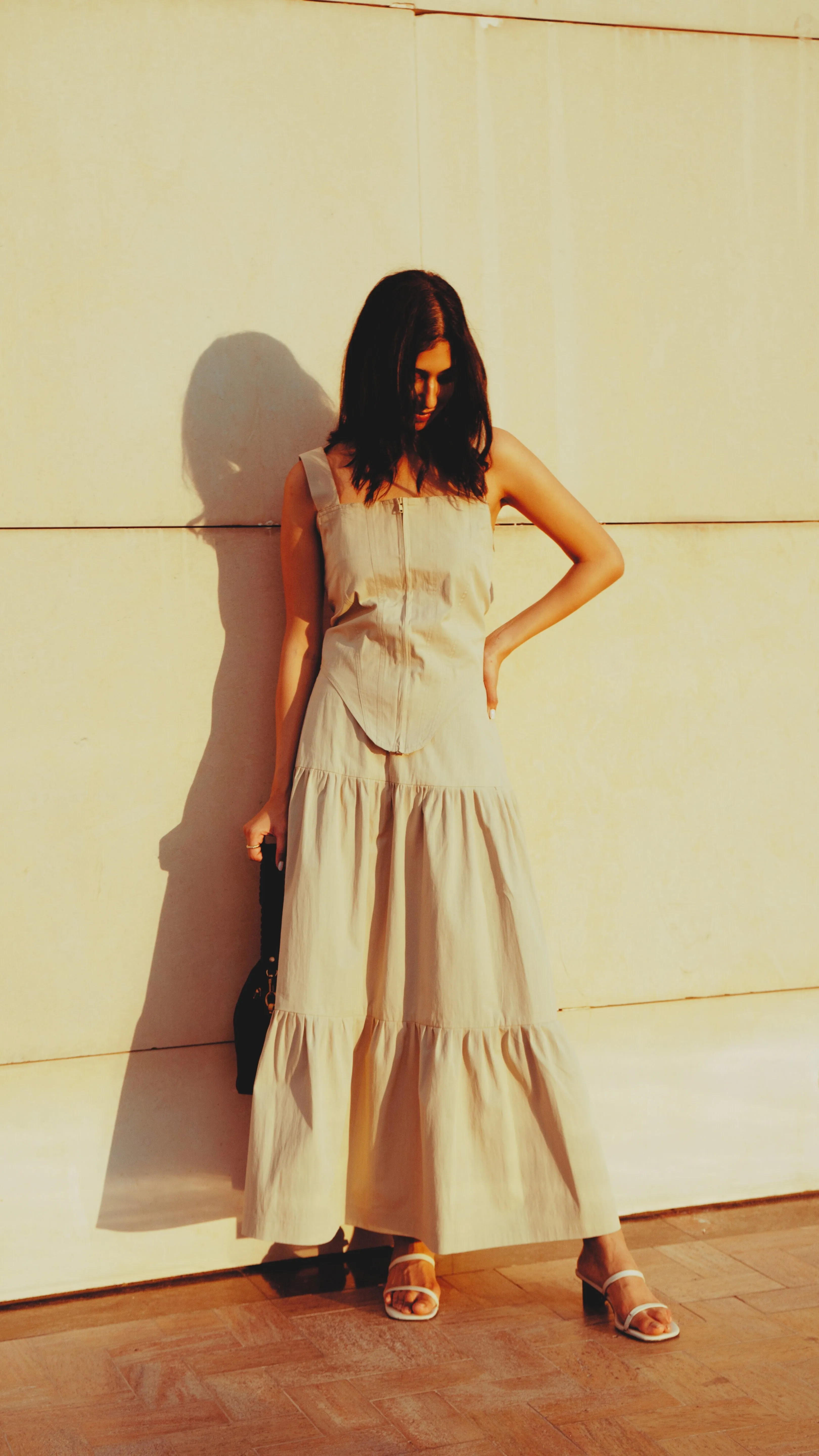 Modern Tiered Skirt - Haze