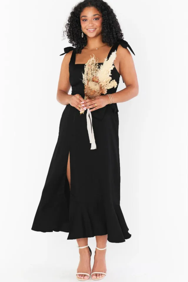 Moonlight Maxi Dress -  Black