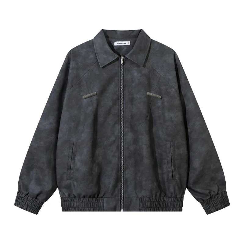 Motorcycle Leather Old Style Jacket