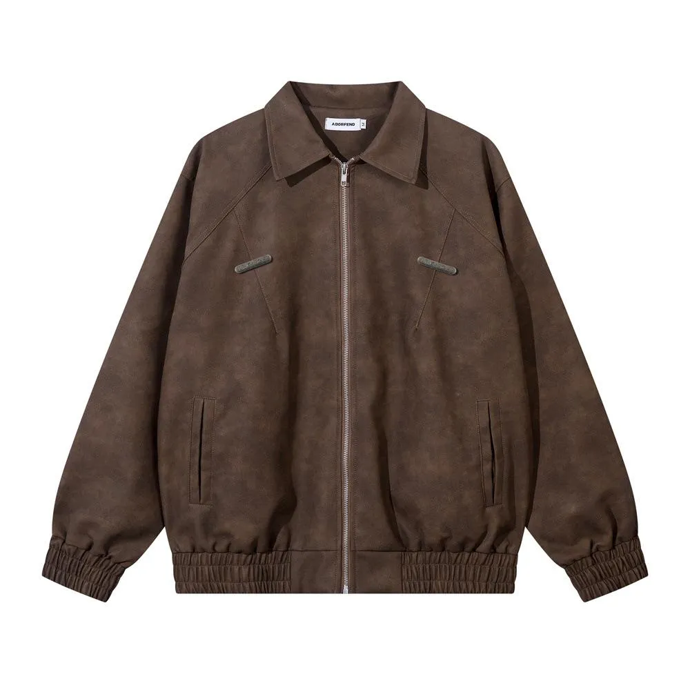 Motorcycle Leather Old Style Jacket