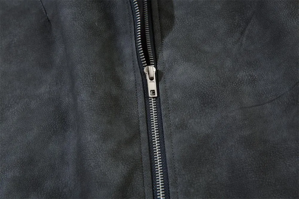 Motorcycle Leather Old Style Jacket
