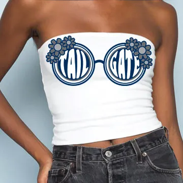 Navy & Gray Sunglasses Tube Top