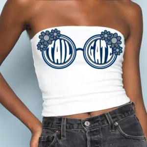 Navy & Gray Sunglasses Tube Top