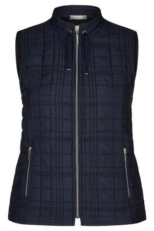 NAVY QUILTED LIGHT VEST