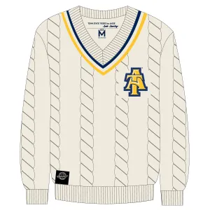 NC A&T SU Cable Tennis Sweater Sweater (aja)