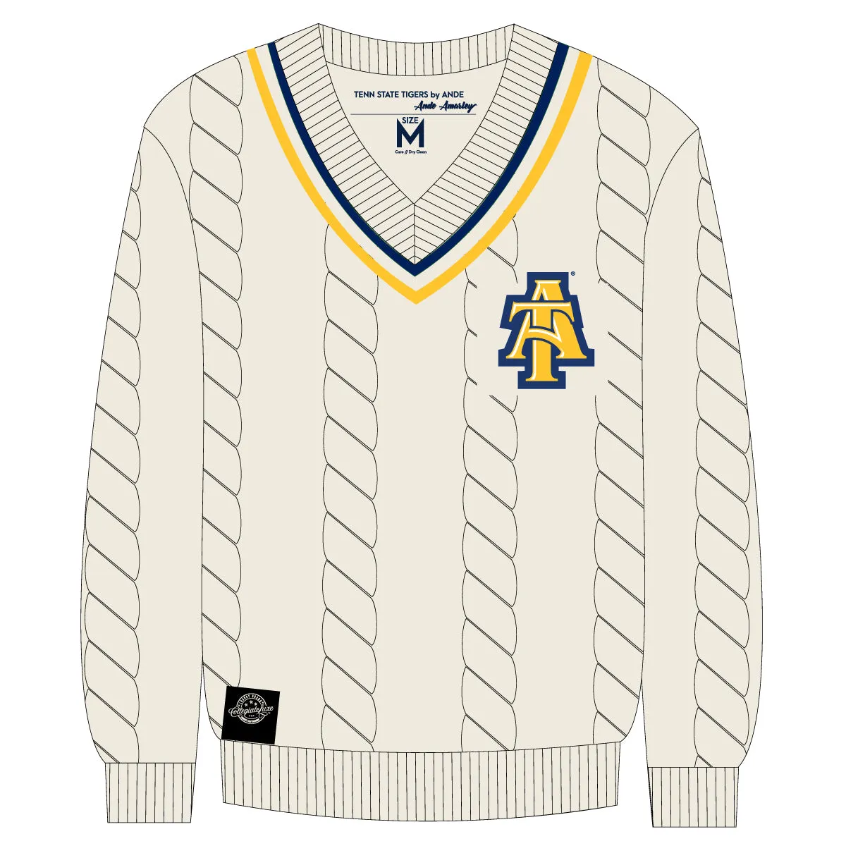 NC A&T SU Cable Tennis Sweater Sweater (aja)