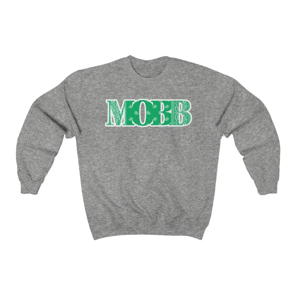 Neon Green MOBB Bandana Sweatshirt