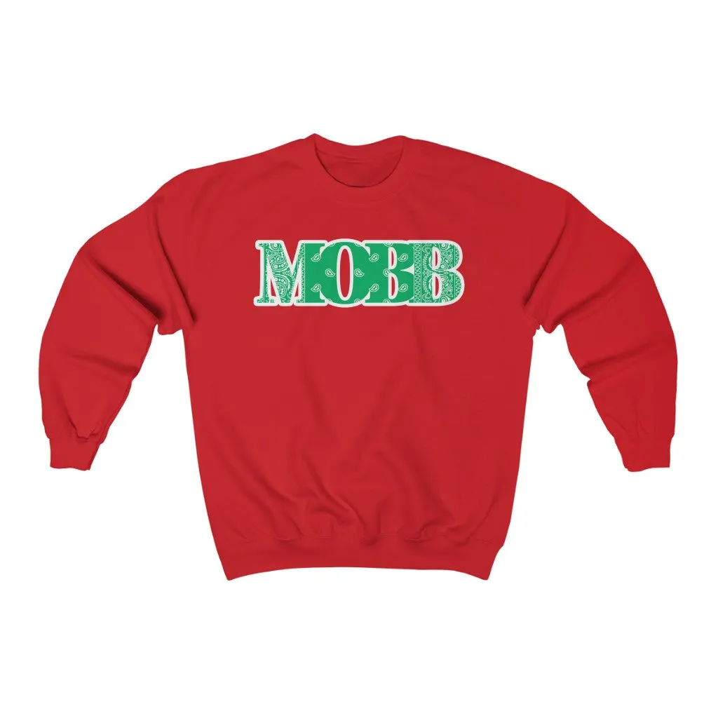 Neon Green MOBB Bandana Sweatshirt