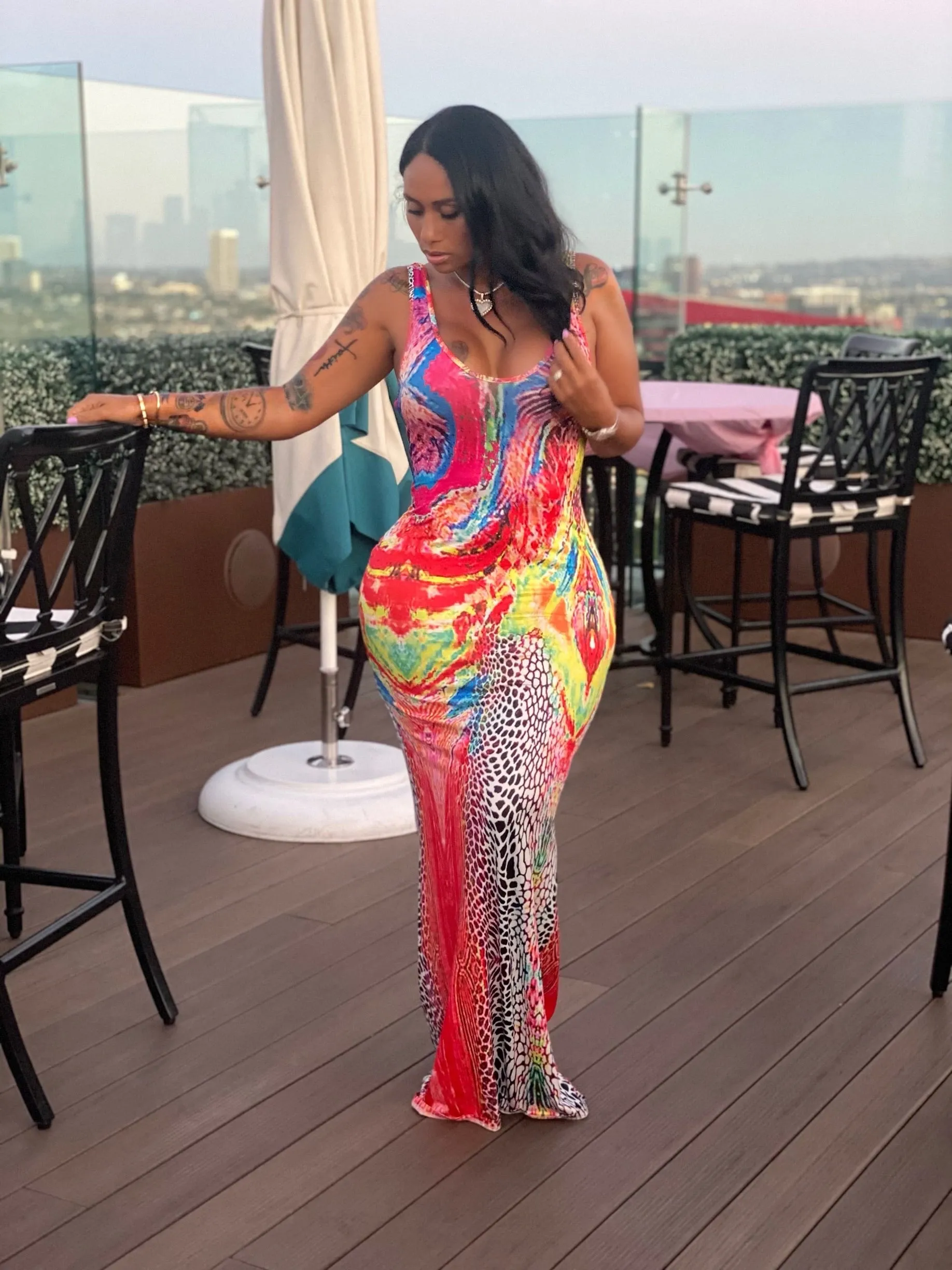 Neon Matrix Maxi