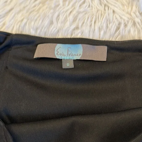 NEW Anthropologie x Eva Franco Black White Pencil Color block pointe skirt M/6