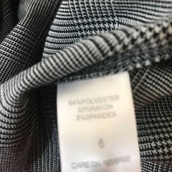 NEW! NY&amp;Co Stretch Glen Plaid Pencil Skirt Sz 6