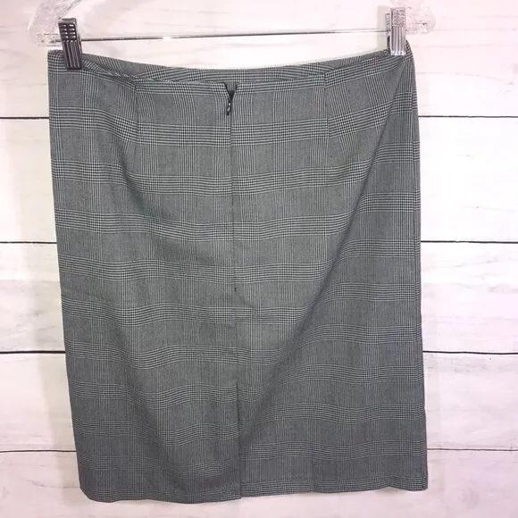 NEW! NY&amp;Co Stretch Glen Plaid Pencil Skirt Sz 6