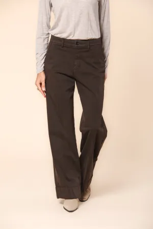 New York Studio women's chino pants in satin relaxed fit 