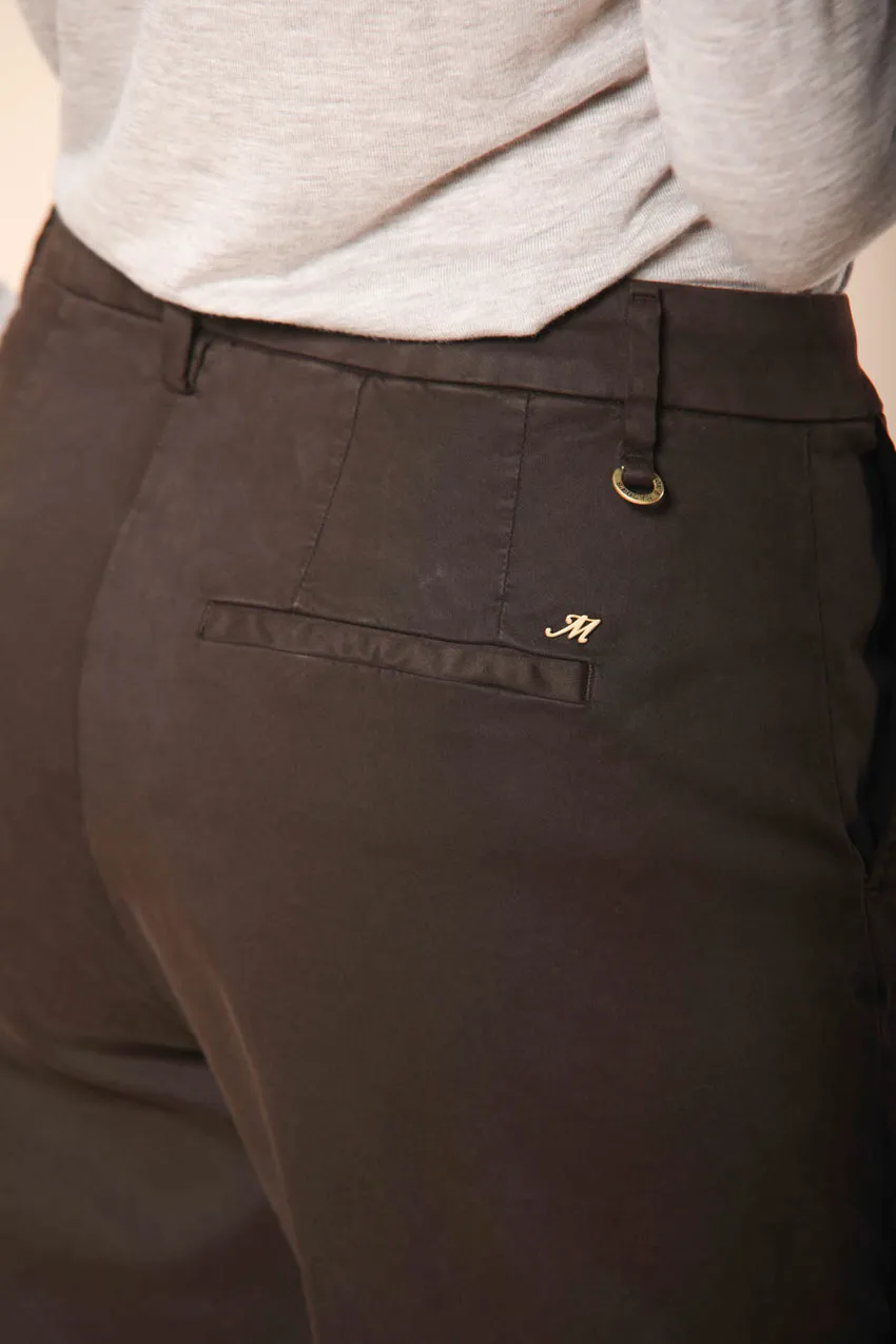 New York Studio women's chino pants in satin relaxed fit 
