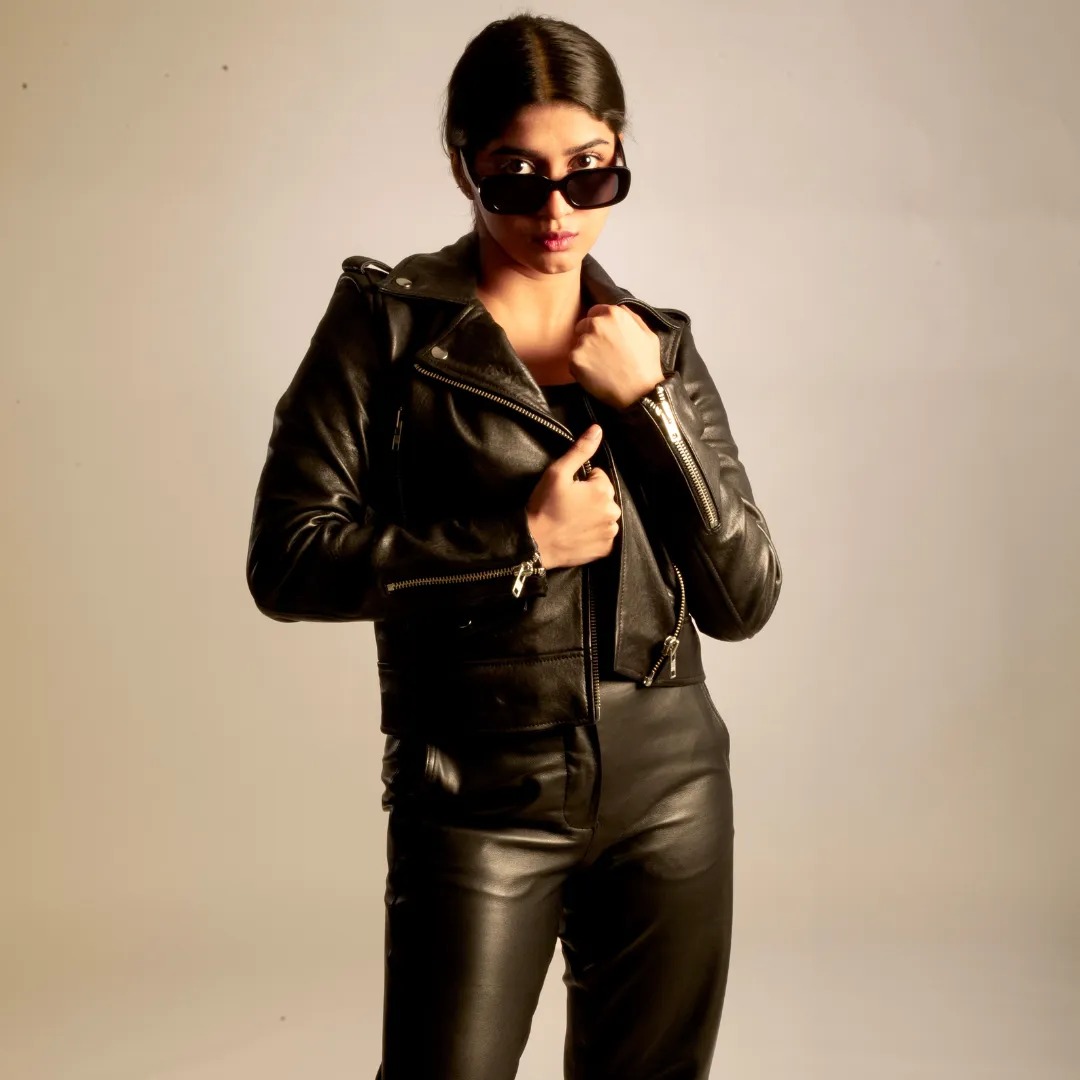 OLIVIA BIKER LEATHER JACKET