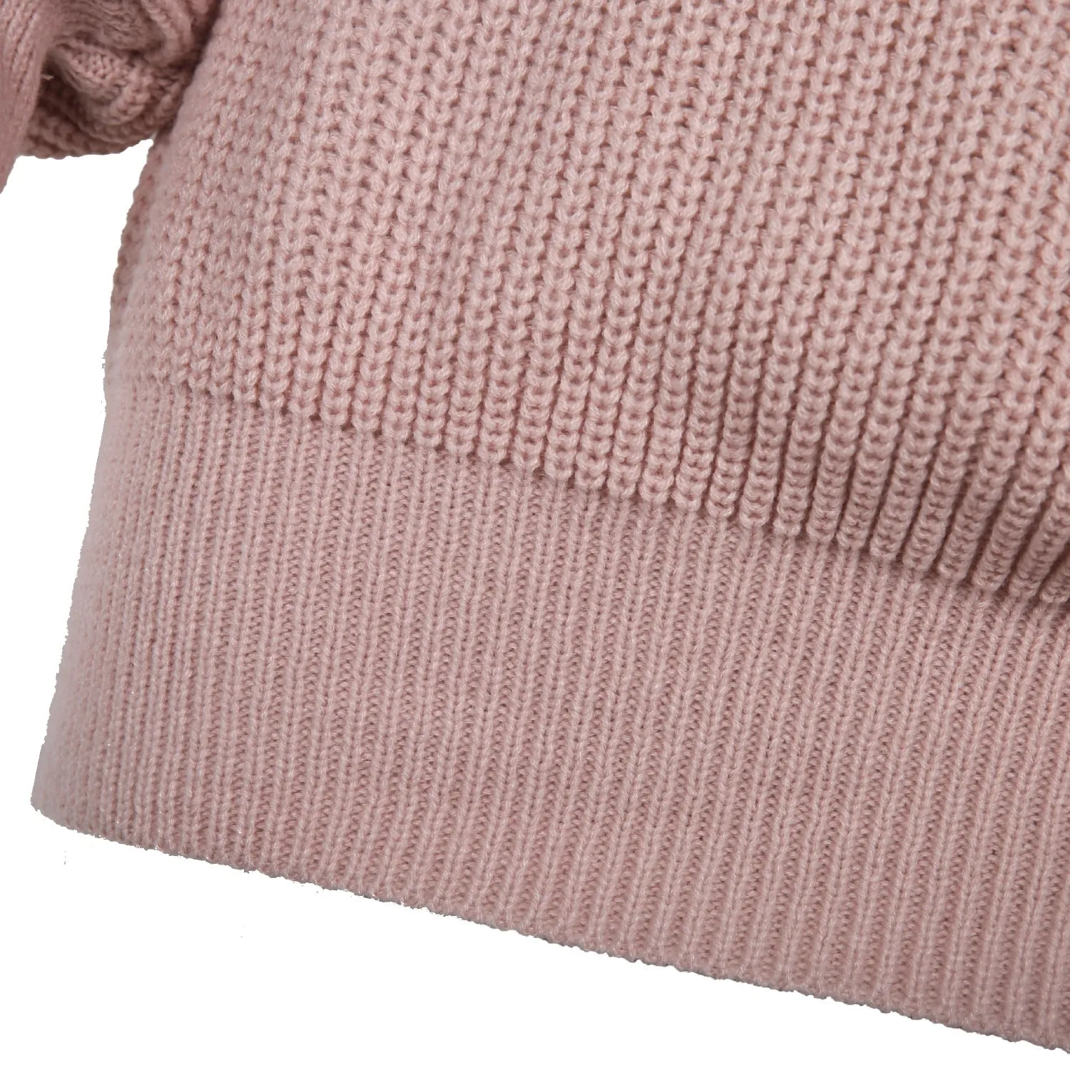 One Shoulder Lantern Sleeve Knit Sweater Mini Dresses