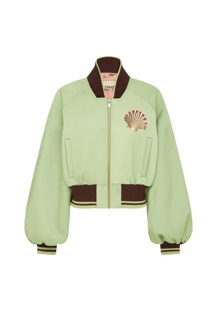 Opal Mint Bomber Jacker