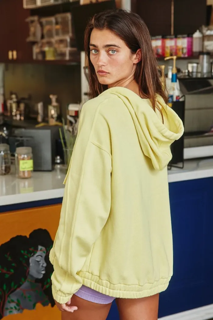 Oversized V Neck Hoodie