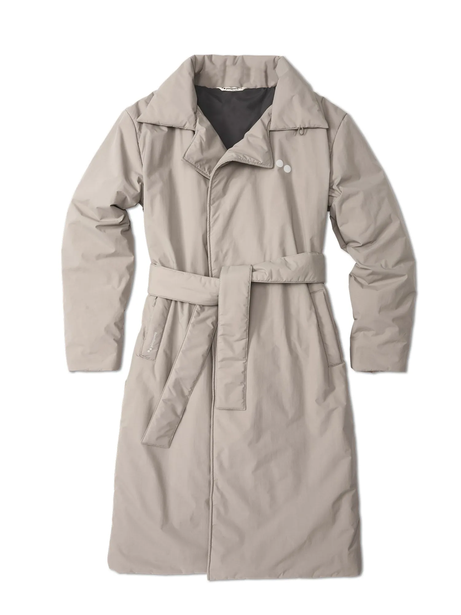 Padded Trench Coat - Cement Taupe (Unisex)