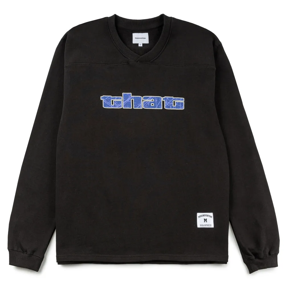 Paneled Sport Crewneck | Black