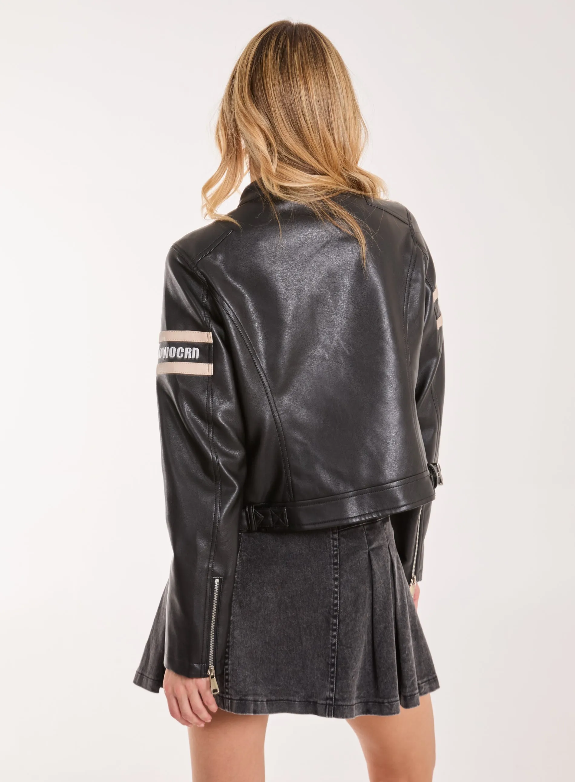 Patch Mix Motocross Biker Jacket