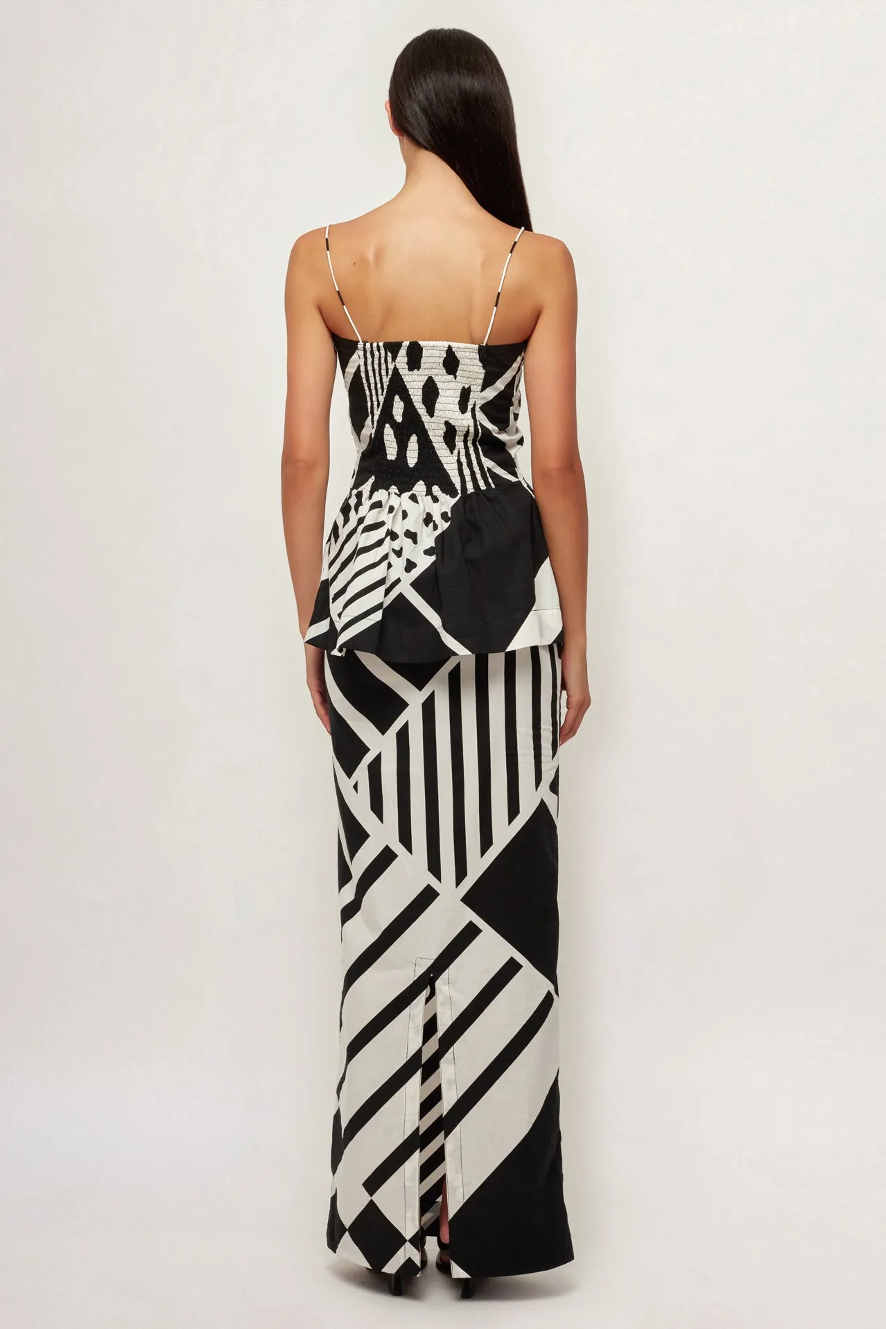 Peplum Top | Pencil Maxi Skirt
