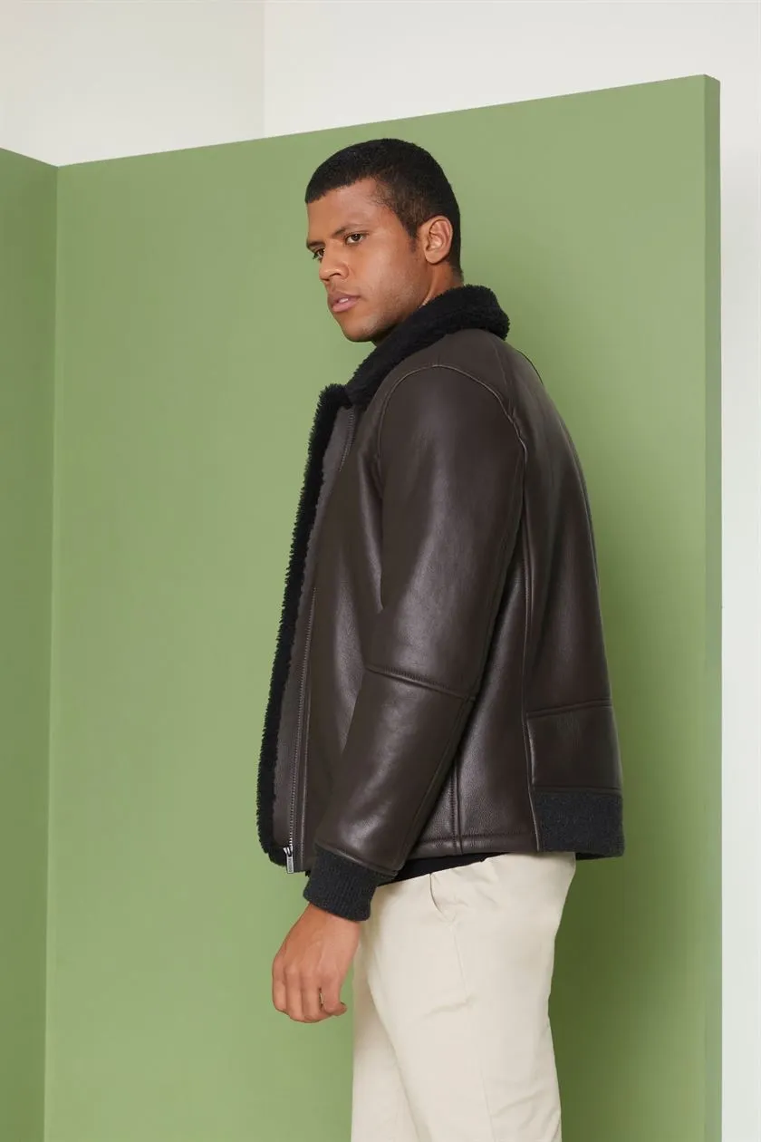 Perona   I   Mens-Outerwear- Spanish Marino Leather Jackets-Jadon Pma-Fv21-792940-Dark Brown  AS8223