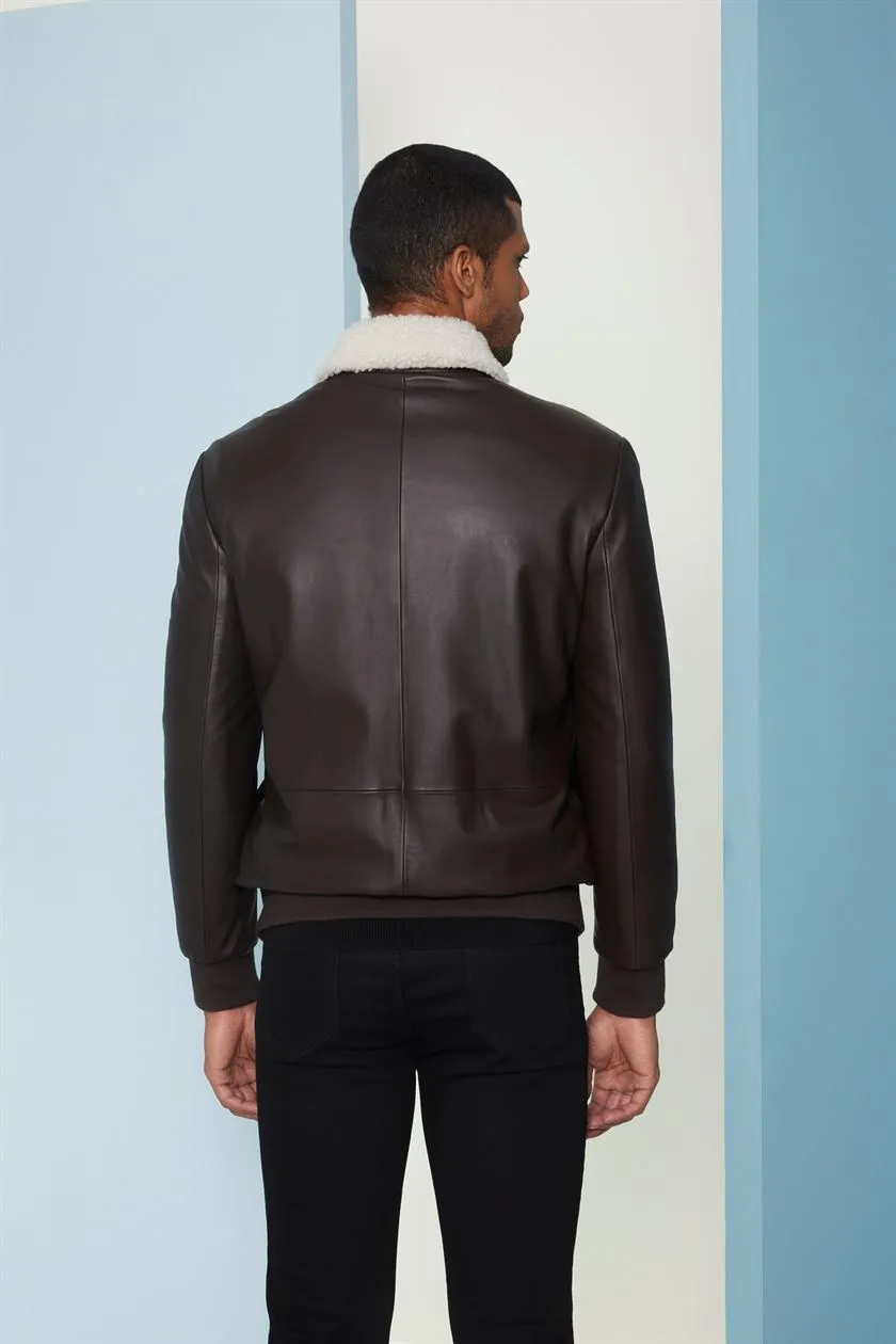 Perona   I   Mens-Outerweareather Jackets-Justin-Pma-Fv21-78465-Dark Brown  AS7603