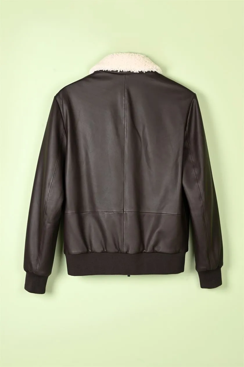 Perona   I   Mens-Outerweareather Jackets-Justin-Pma-Fv21-78465-Dark Brown  AS7603