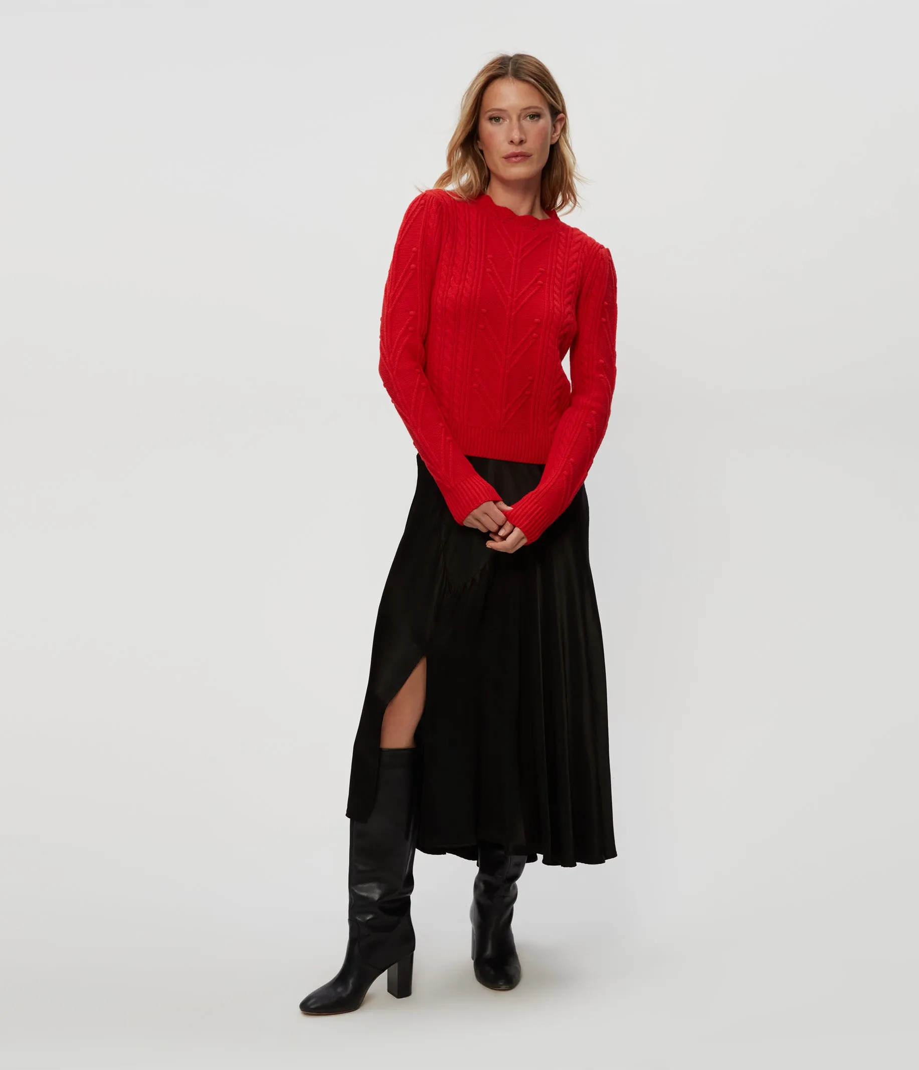 Pia Cable Knit Sweater