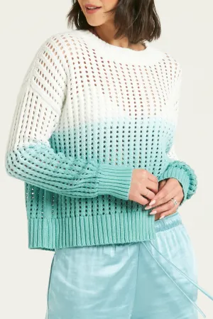 Pima Cotton Dip Dyed Boatneck Sweater