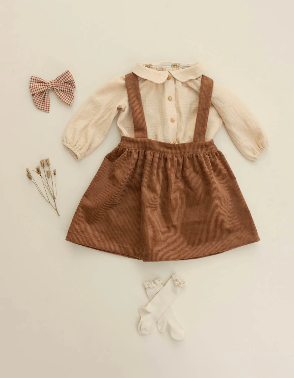 Pinafore Skirt - Ivy Green