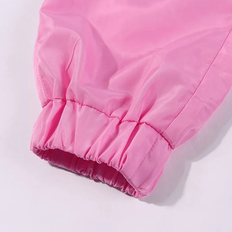 Pink 2 Piece Set Crop Top and Cargo Pants