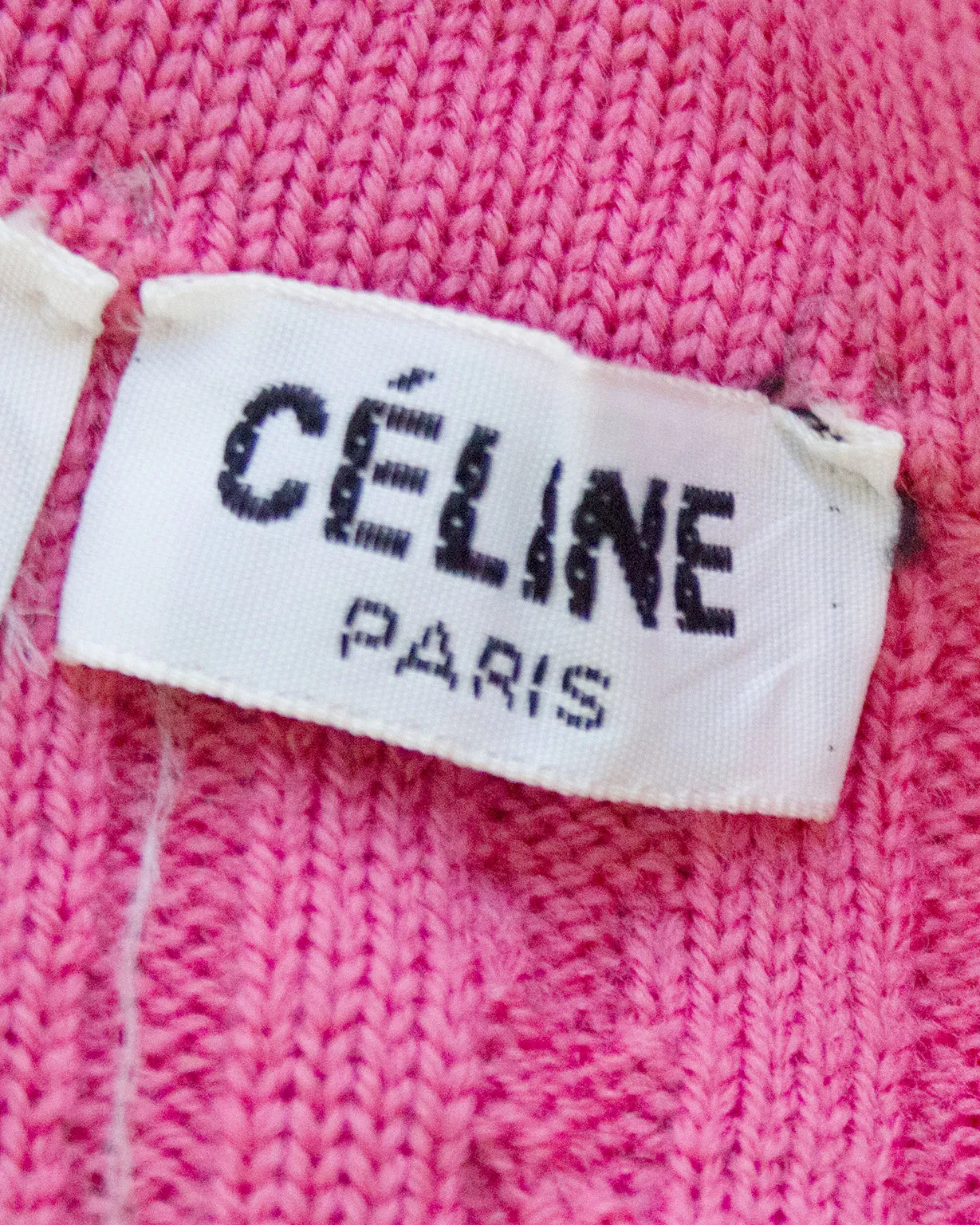 Pink Wool Cable Knit Cardigan