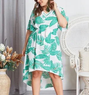 Plus Size Short Sleeve Loose Dress