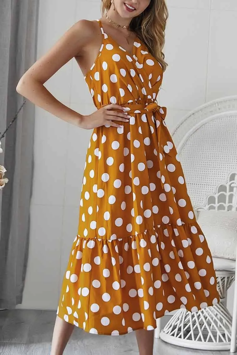 Polka Dot Strap Dress