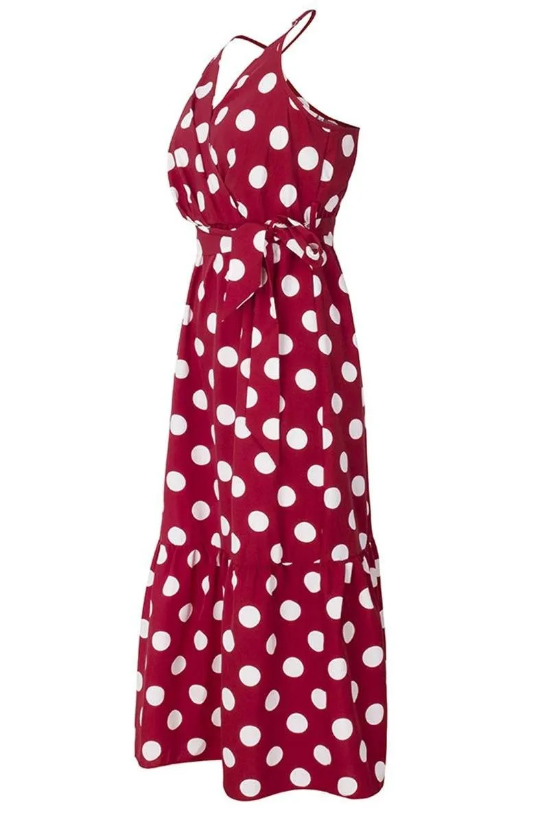 Polka Dot Strap Dress