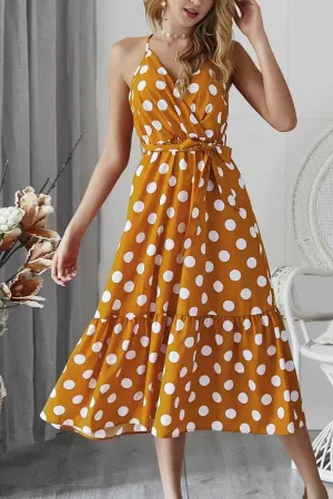 Polka Dot Strap Dress