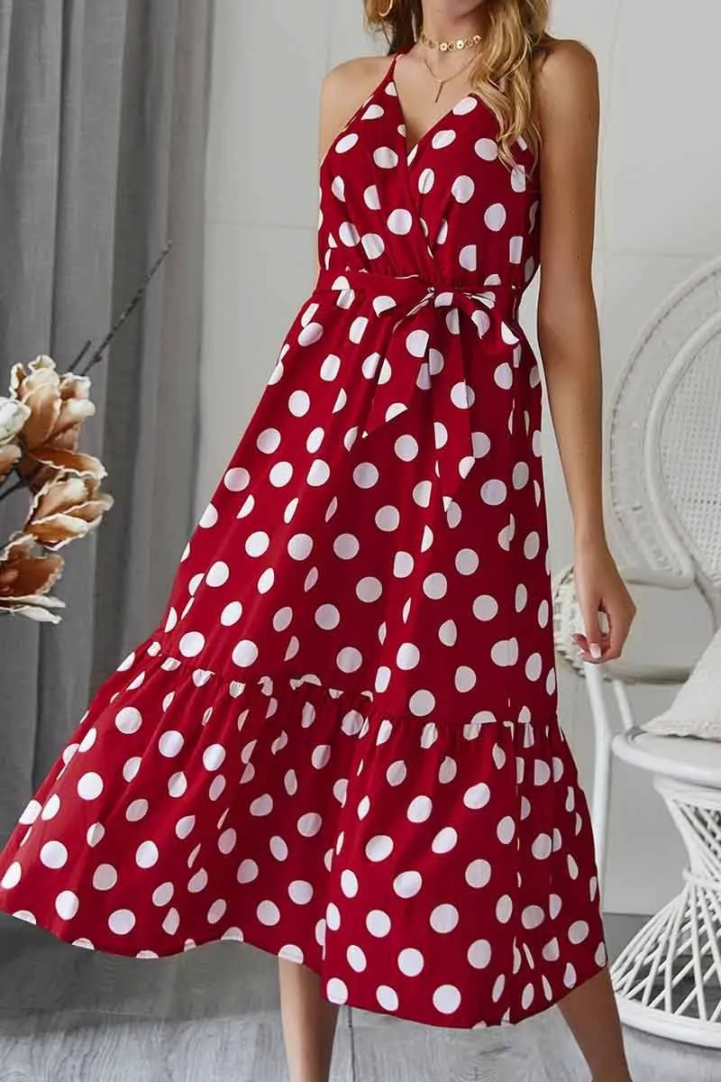 Polka Dot Strap Dress