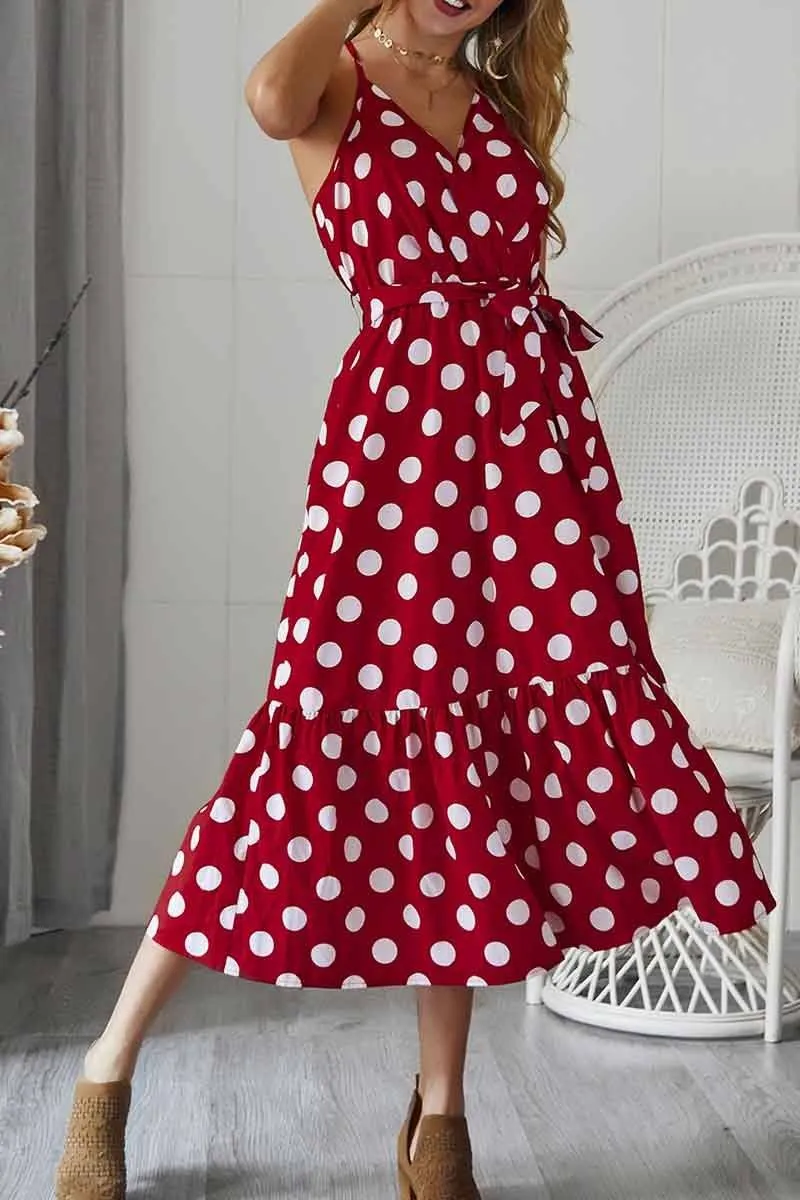 Polka Dot Strap Dress