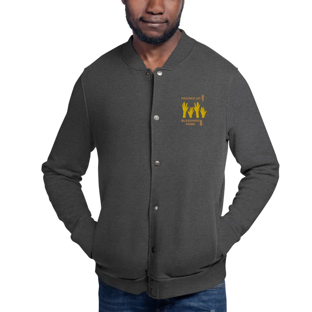 Praises Up Embroidered Champion Bomber Jacket