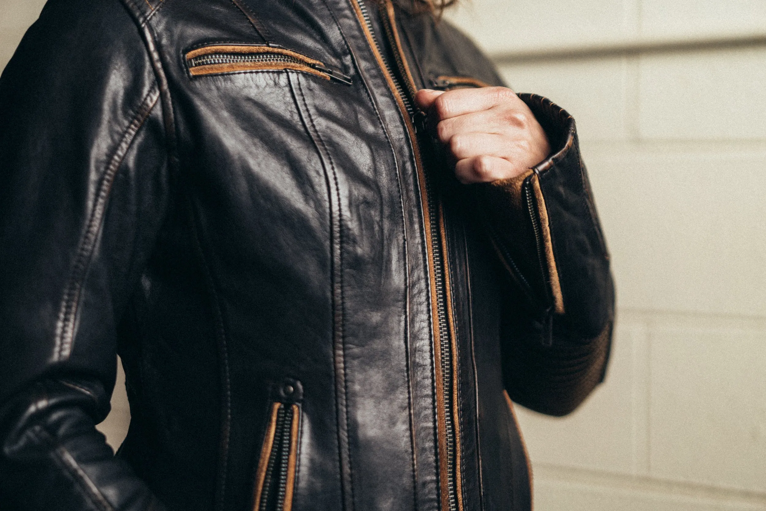 PRANKSTER Motorcycle Leather Jacket