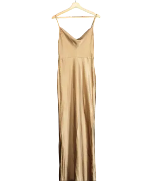 PRETTY LAVISH Nude Amelia Maxi Dress UK 10