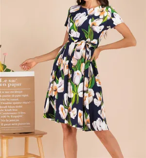 Printed Lace Dress