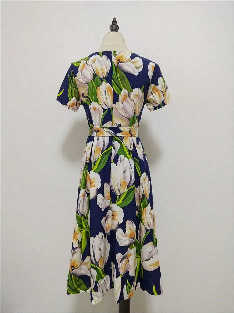 Printed Lace Dress